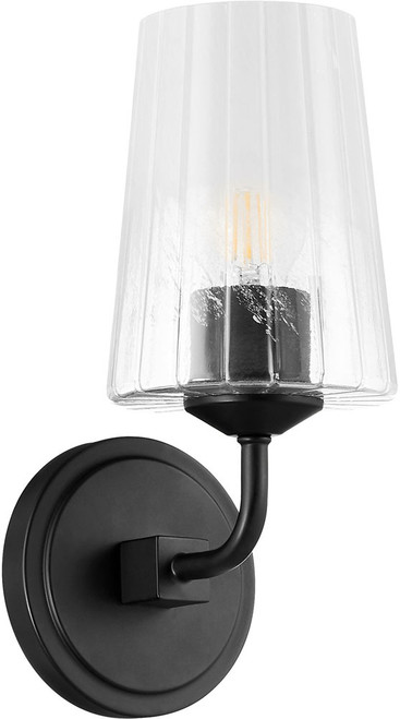 Quorum 5238-1-59 Providence Modern Matte Black Wall Sconce Light