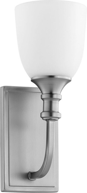 Quorum 5411-1-65 Richmond Satin Nickel Lighting Sconce