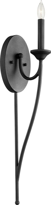 Quorum 5650-1-69 Brooks Textured Black Light Sconce