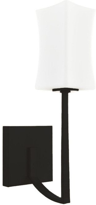 Quorum 581-1-59 Ayala Contemporary Matte Black Light Sconce