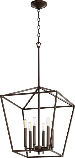 Quorum 604-6-86 Gabriel Contemporary Oiled Bronze Entryway Light Fixture