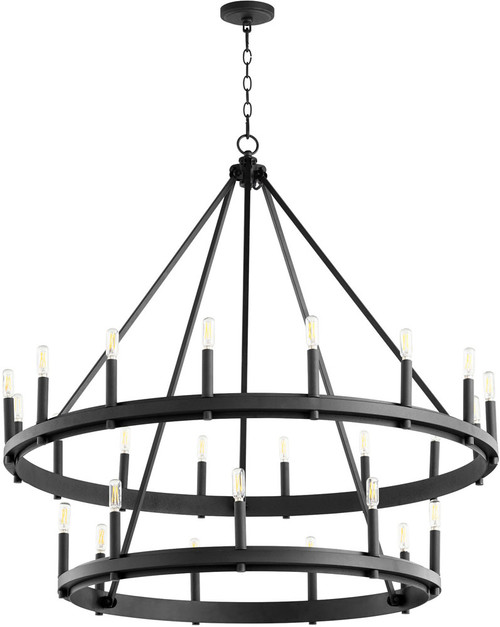 Quorum 611-25-69 Aura Contemporary Noir Chandelier Light