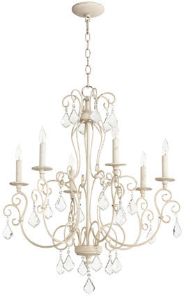 Quorum 6205-6-70 Ariel Traditional Persian White Hanging Chandelier