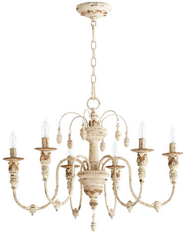 Quorum 6316-6-70 Salento Persian White Ceiling Chandelier
