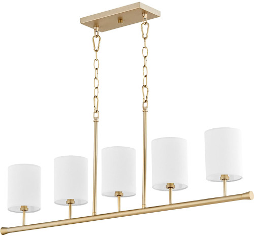 Quorum 647-5-80 Harmony Aged Brass Island Light Fixture