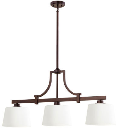 Quorum 6507-3-86 Lancaster Oiled Bronze Kitchen Island Light
