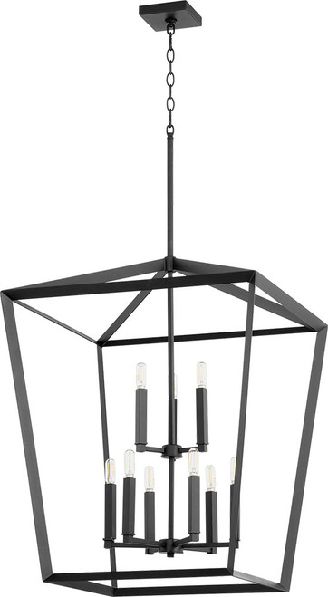 Quorum 6809-9-69 Manor Contemporary Noir Foyer Light Fixture