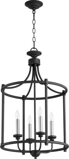Quorum 6922-4-69 Textured Black 18" Foyer Lighting