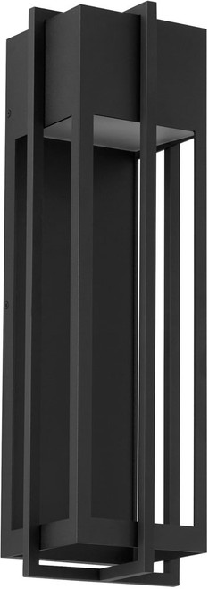 Quorum 711-23-169 Al Fresco Modern Textured Black LED Outdoor Wall Lamp