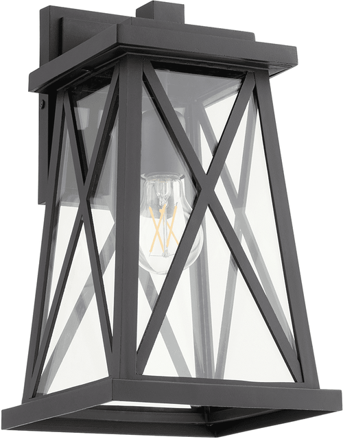 Quorum 725-14-69 Artesno Textured Black 8" Exterior Lamp Sconce