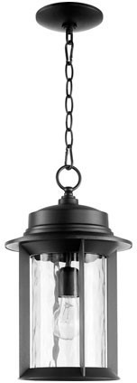 Quorum 7247-9-69 Charter Noir Exterior Pendant Lighting Fixture
