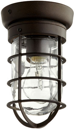 Quorum 7282-86 Bowery Nautical Oiled Bronze Outdoor Overhead Light Fixture