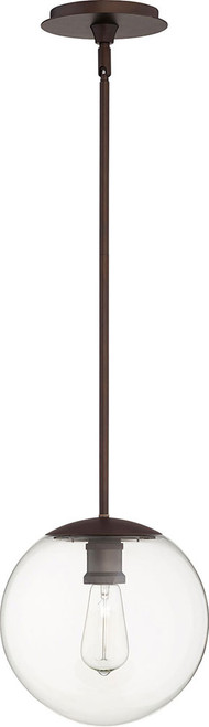 Quorum 80-10-86 Contemporary Oiled Bronze Mini Pendant Hanging Light