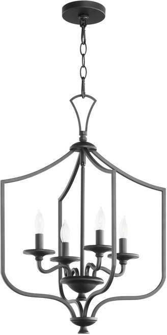 Quorum 8021-4-59 Maryse Matte Black Entryway Light Fixture