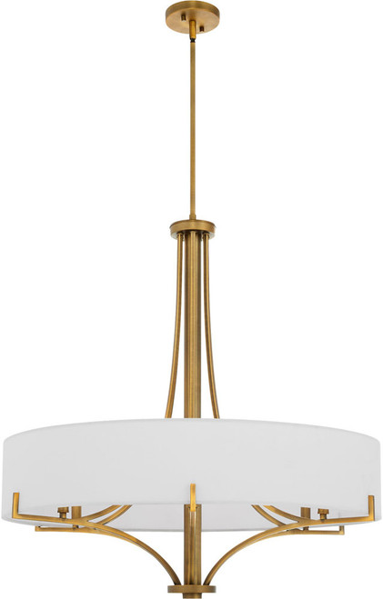Quorum 841-6-47 Imperial Modern Brushed Brass 32" Drum Hanging Light