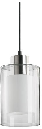 Quorum 882-65 Contemporary Satin Nickel Clear and White Mini Drop Lighting