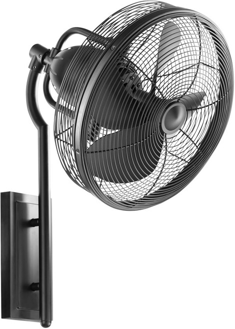 Quorum 92413-59 Veranda Matte Black Wall Fan