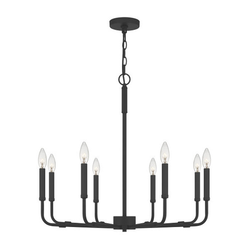 Quoizel ABR5028MBK Abner Modern Matte Black Lighting Chandelier