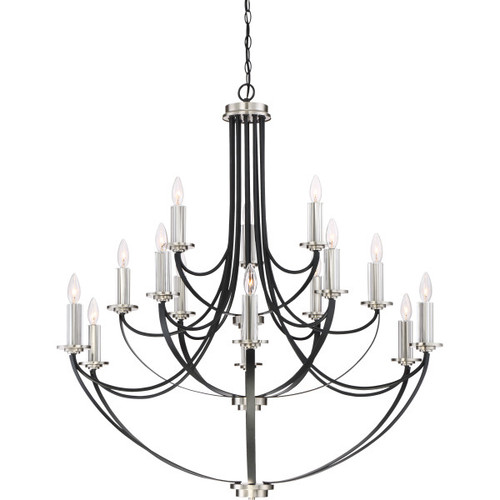 Quoizel ANA5015K Alana Modern Mystic Black Chandelier Lamp