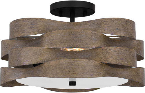 Quoizel APL1716MBK Appleton Contemporary Matte Black Ceiling Light