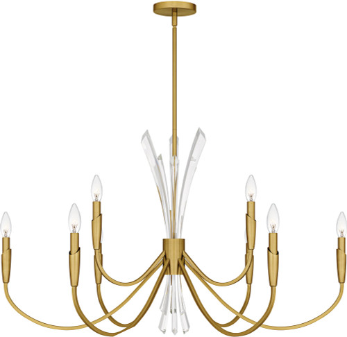Quoizel CCY5040BRG Cecily Contemporary Brushed Gold Chandelier Lamp