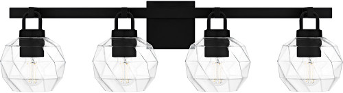 Quoizel CIA8632MBK Celina Modern Matte Black 4-Light Bathroom Lighting
