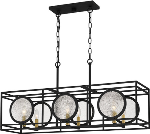 Quoizel CHT636EK Chalamont Contemporary Earth Black Island Lighting