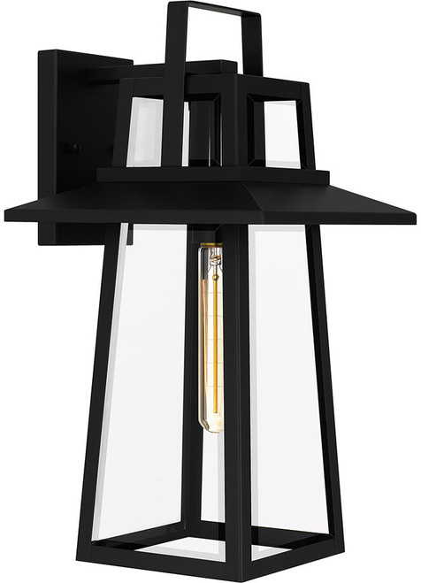 Quoizel DEV8410MBK Devonport Modern Matte Black Outdoor 10" Lamp Sconce
