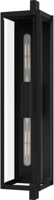 Quoizel DLE8407MBK Dale Modern Matte Black 32" Outdoor Wall Light Sconce