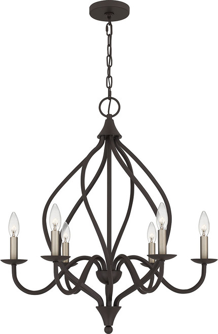 Quoizel DUP5025OZ Dupont Old Bronze Ceiling Chandelier