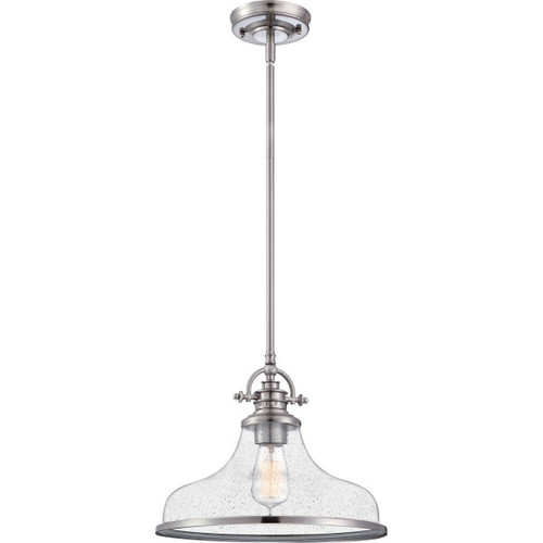 Quoizel GRTS2814BN Grant Contemporary Brushed Nickel Pendant Light Fixture