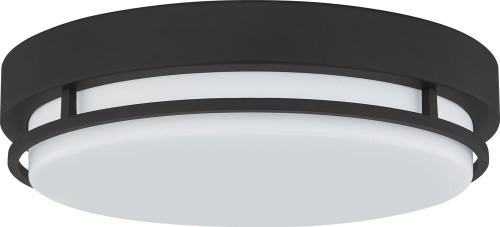 Quoizel HAL1614EK Hale Earth Black LED 14" Ceiling Light Fixture