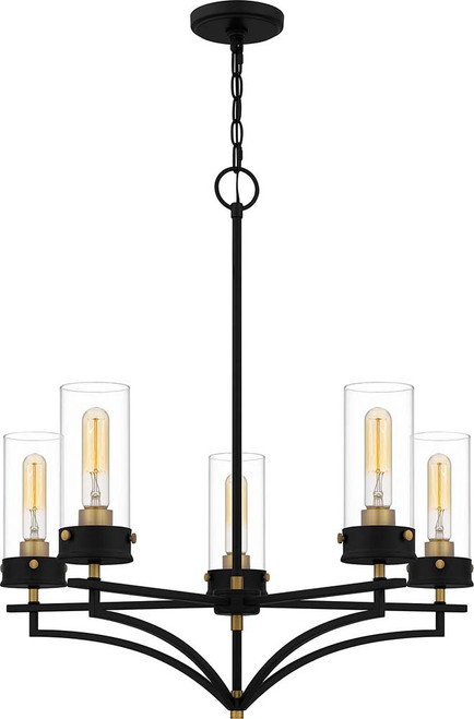 Quoizel HLS5026MBK Hillside Modern Matte Black Lighting Chandelier