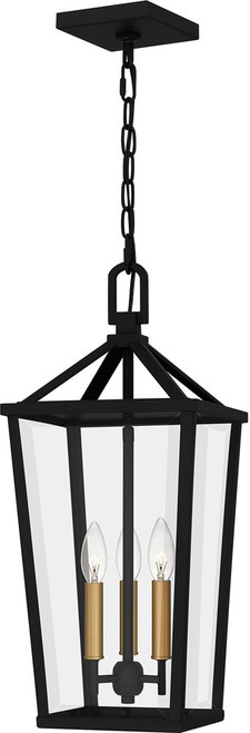 Quoizel HUL1909MBK Hull Matte Black Outdoor Hanging Lamp