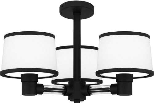 Quoizel KYL1722MBK Kylen Matte Black Flush Ceiling Light Fixture