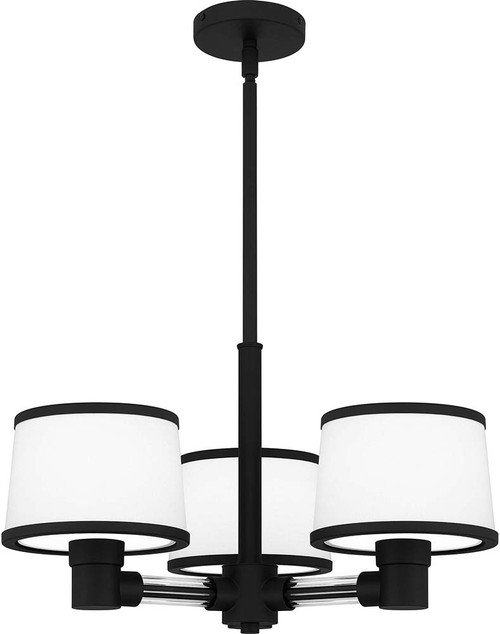 Quoizel KYL2822MBK Kylen Matte Black Mini Chandelier Light