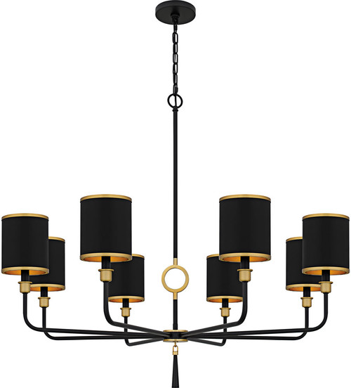 Quoizel LKY5040MBK Lockery Contemporary Matte Black Chandelier Lighting