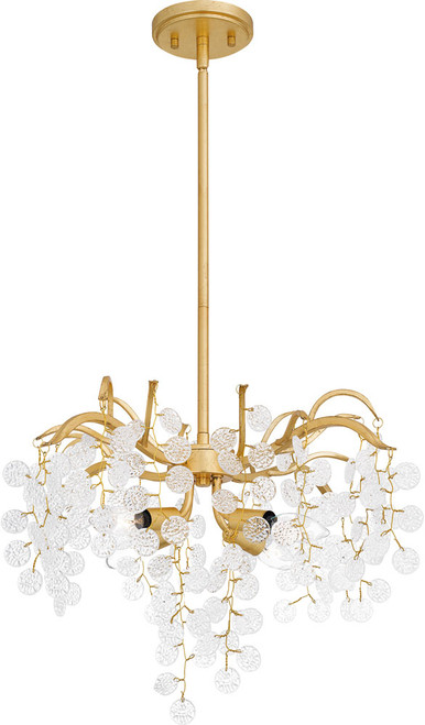 Quoizel MAP2820GFL Maple Modern Gold Leaf Drop Ceiling Lighting