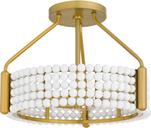 Quoizel MOL1716BRG Molly Contemporary Brushed Gold Overhead Lighting