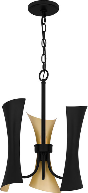 Quoizel MYL2814MBK Myla Modern Matte Black Drop Lighting Fixture