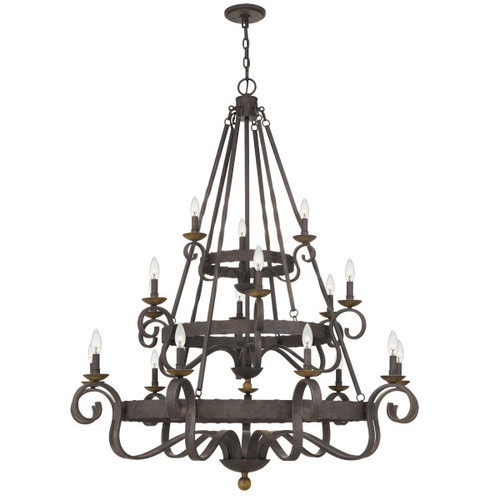 Quoizel NBE5018RK Nble Rustic Black Lighting Chandelier