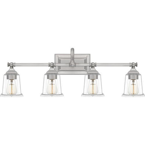 Quoizel NLC8604BN Nicholas Brushed Nickel 4-Light Bathroom Light