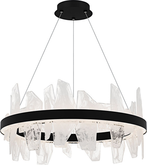 Quoizel PCAUR5030MBK Aurelia Modern Matte Black LED Lighting Pendant