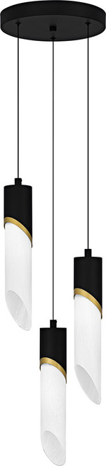 Quoizel PCAYS1810MBK Alys Modern Matte Black LED Multi Pendant Light Fixture