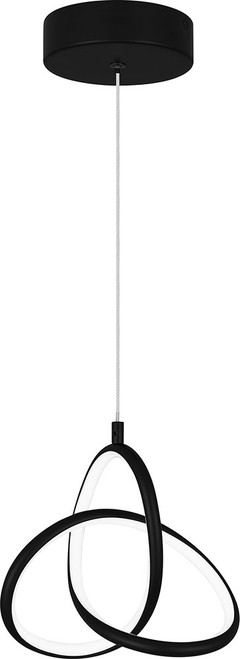 Quoizel PCILR1507MBK Illoria Modern Matte Black LED Mini Hanging Lamp
