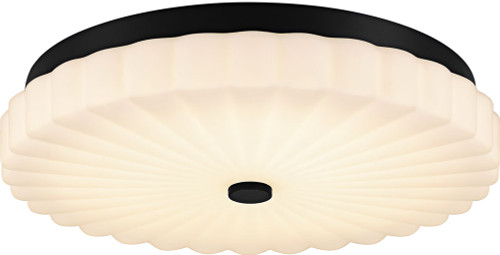 Quoizel QFL6787MBK Modern Matte Black LED Flush Lighting