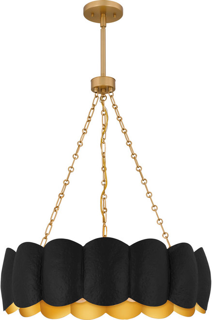 Quoizel QP6794MBK Contemporary Matte Black Drop Ceiling Light Fixture