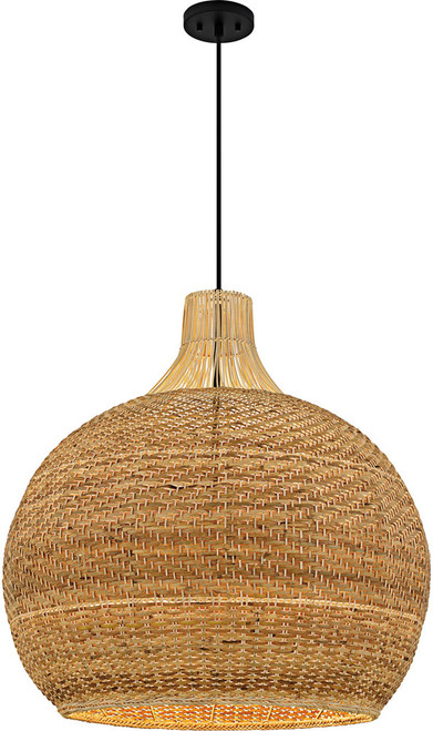 Quoizel QP6796MBK Contemporary Matte Black Drop Ceiling Light Fixture