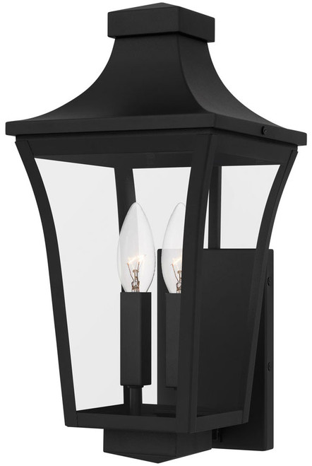 Quoizel QTN8408EK Quentin Modern Earth Black 16" Outdoor Lighting Sconce