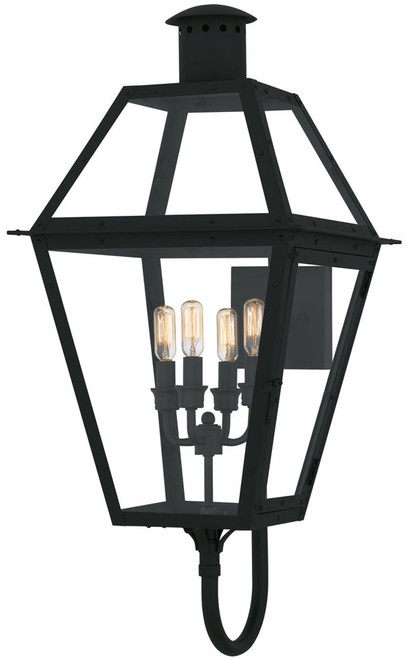 Quoizel RO8414EK Rue De Royal Contemporary Earth Black Exterior Wall Lamp